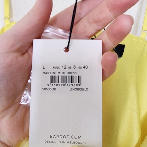 Bardot Limoncello Martini Midi Dress 8 - Picture 5 of 7